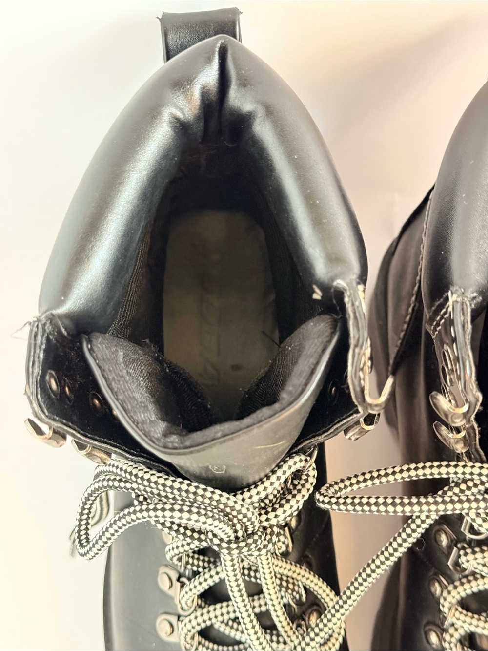 Soda Black Lace-Up Platform Combat Boots - Women's - Picture 6 of 10